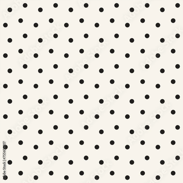 Obraz Vector seamless pattern. Repeating geometric elements. Stylish monochrome background design.