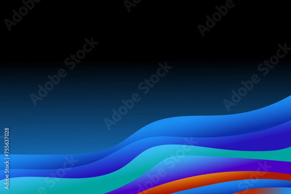 Fototapeta Abstract background with warp gradient style