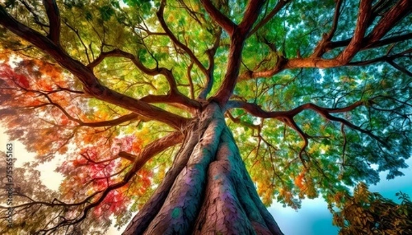 Obraz Vibrant Tree Photography