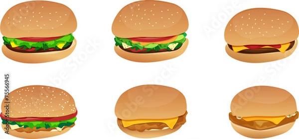 Obraz Cheeseburgers and Sandwiches