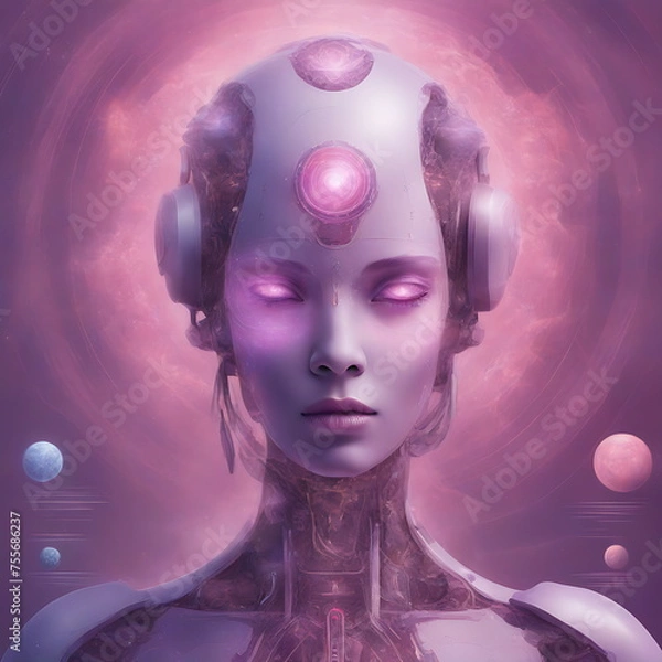 Fototapeta Cyborg Woman