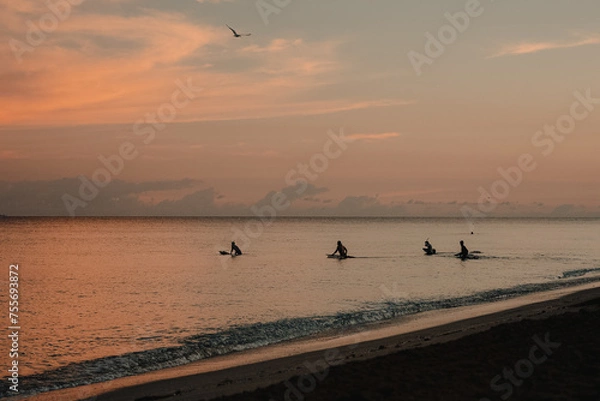 Obraz Fishing at Dawn in Beautiful Cuba.