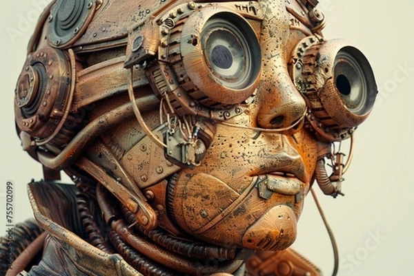 Fototapeta 3D render illustrate of Character Personality and Expression