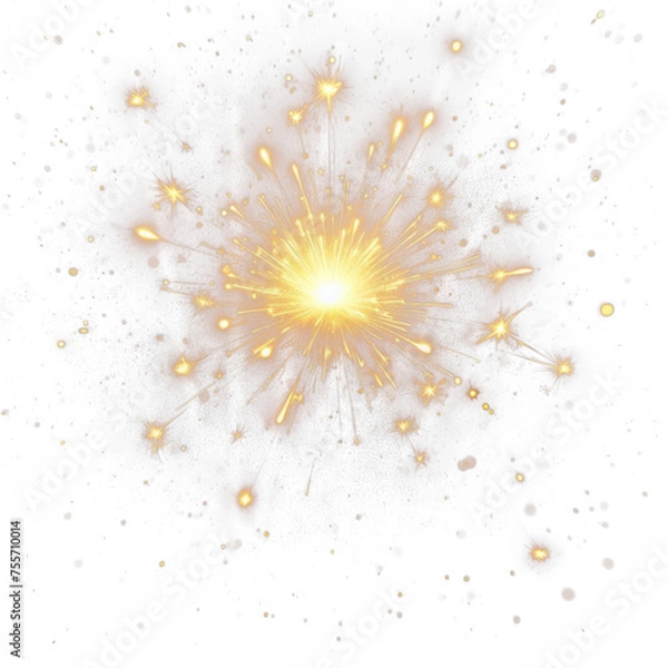 Obraz firework isolate PNG transparent background