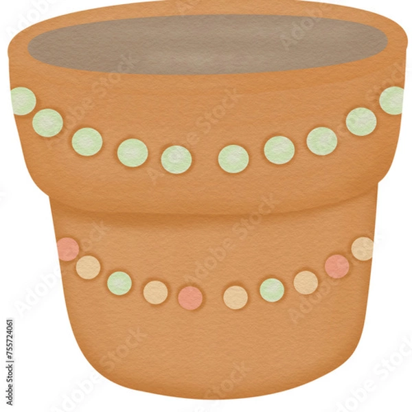Obraz  Brown potted planters