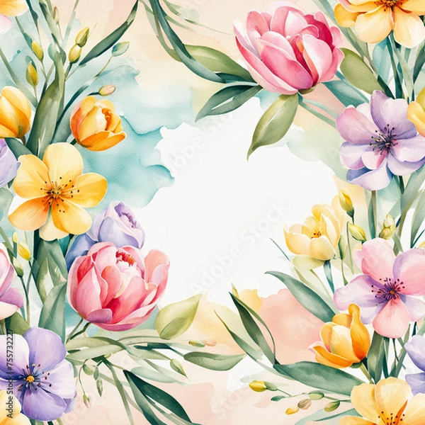 Obraz seamless floral pattern