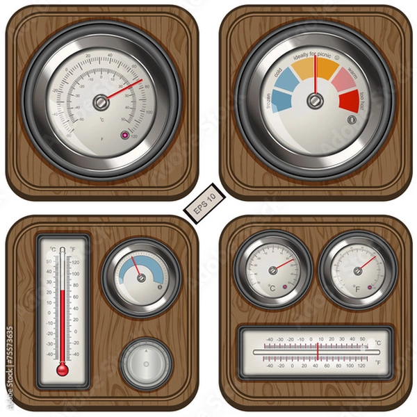 Obraz temperature meters