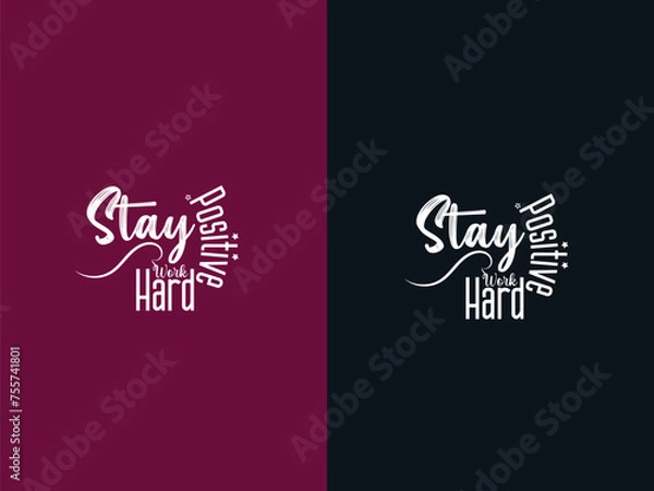 Obraz Typography T-shirt design template vector illustration.