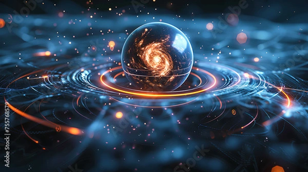 Obraz quantum physics abstract concept
