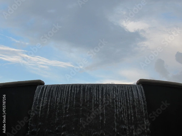 Obraz clouds and waterfall