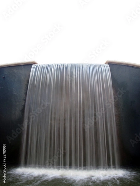 Obraz water flowing over a waterfall