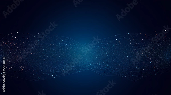 Obraz Starry sky gradient background with sparkling particles