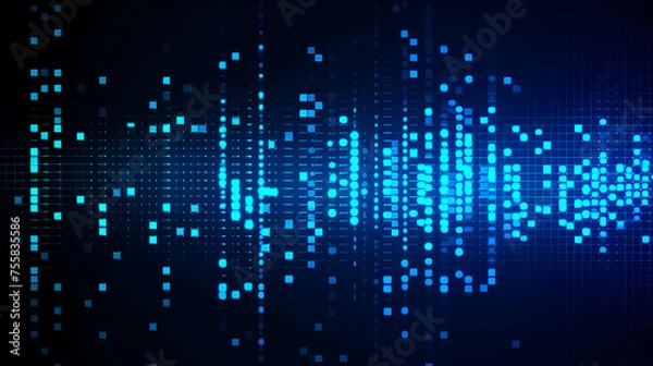 Obraz Abstract technology particles background