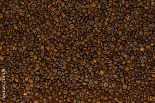 Obraz Coffee beans texture background