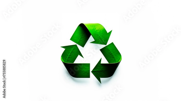 Obraz recycle symbol on white background