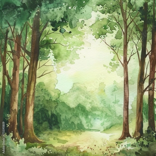 Obraz Fantasy Forest Illustration