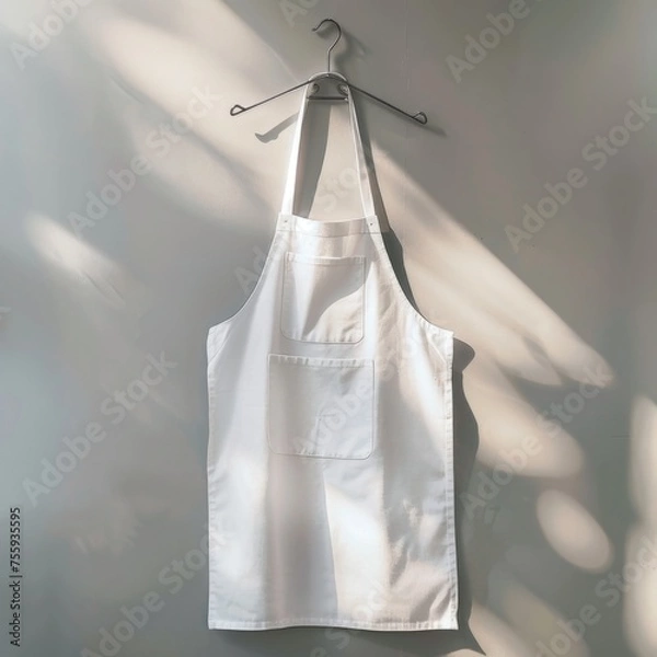 Obraz White Kitchen Apron Mockup