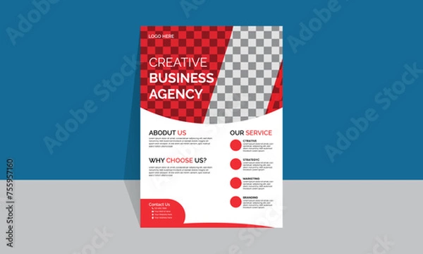 Obraz Business minimalistic Flyer digital template