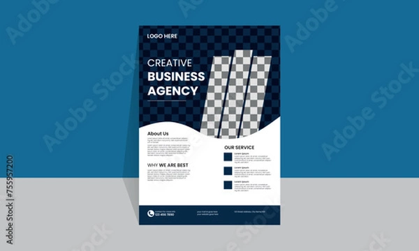 Obraz Business minimalistic Flyer digital template