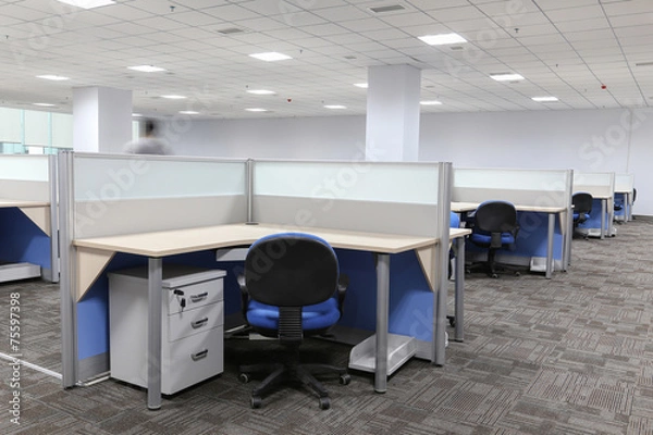 Obraz modern office interior with table and desk