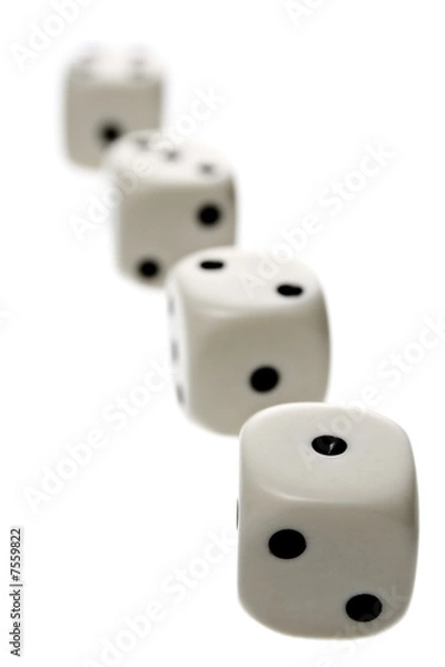 Fototapeta Aligned Dice