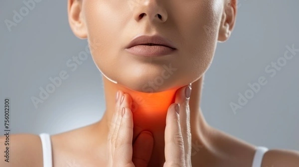 Obraz throat problems