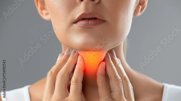 Obraz throat problems