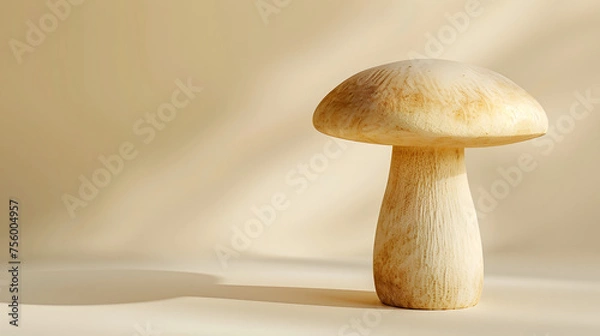 Obraz Mushroom background, background for text and presentations, plant wallpaper