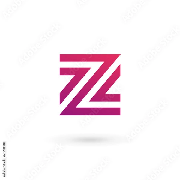 Fototapeta Letter Z logo icon design template elements