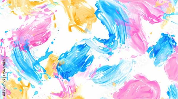 Obraz seamless flower  pattern background tile