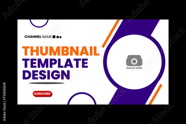 Obraz youtube thumnail template