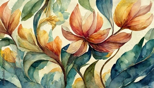 Obraz pattern fabric floral