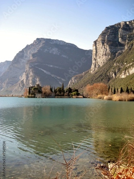 Obraz Castel Toblino e il suo lago