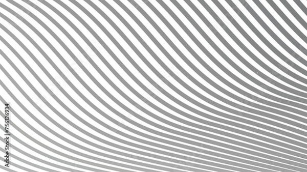 Obraz Abstract gray wave lines pattern on white background  design image wallpaper