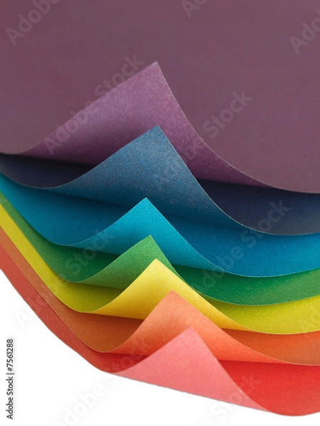 Obraz Color paper lists