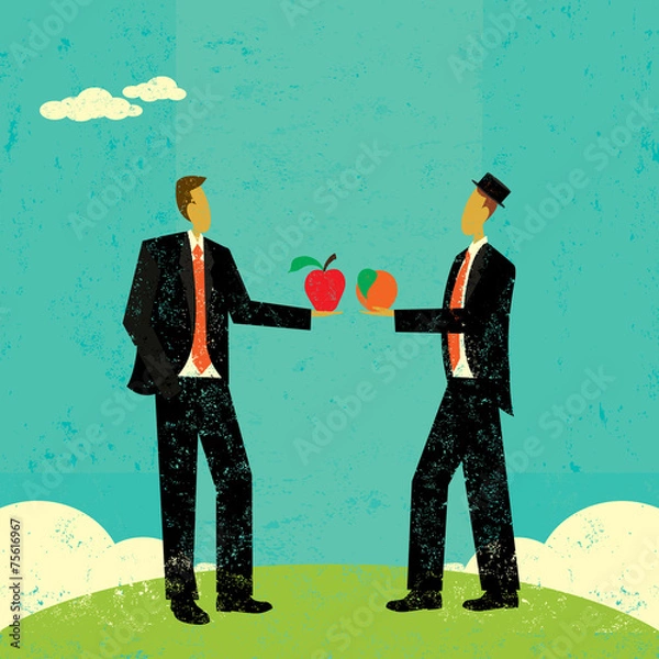 Obraz Comparing Apples and Oranges