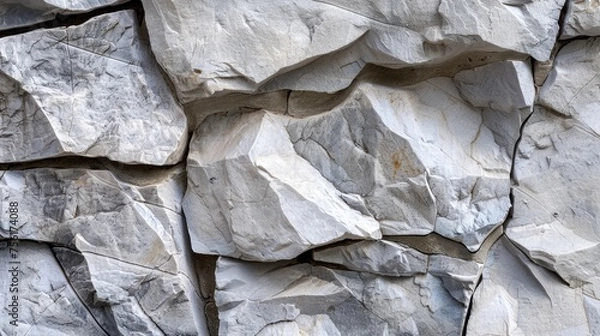 Fototapeta Gray grunge banner unveils an abstract stone background, Ai Generated.