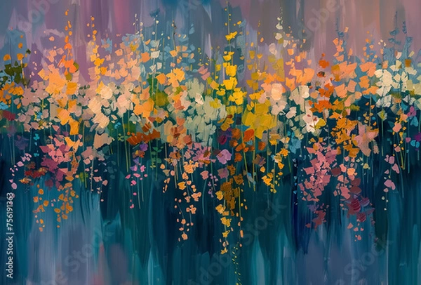 Fototapeta abstract background with splashes