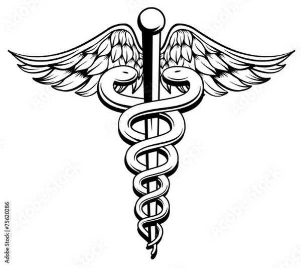 Fototapeta Kaduceusz