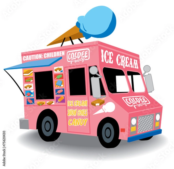 Fototapeta ice cream truck