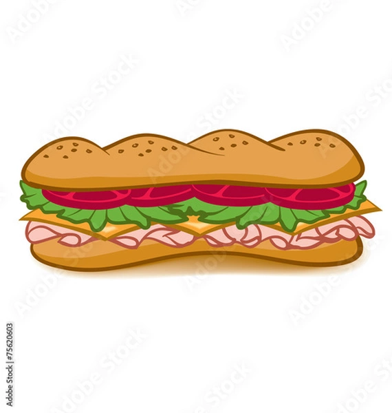 Fototapeta kanapka sub