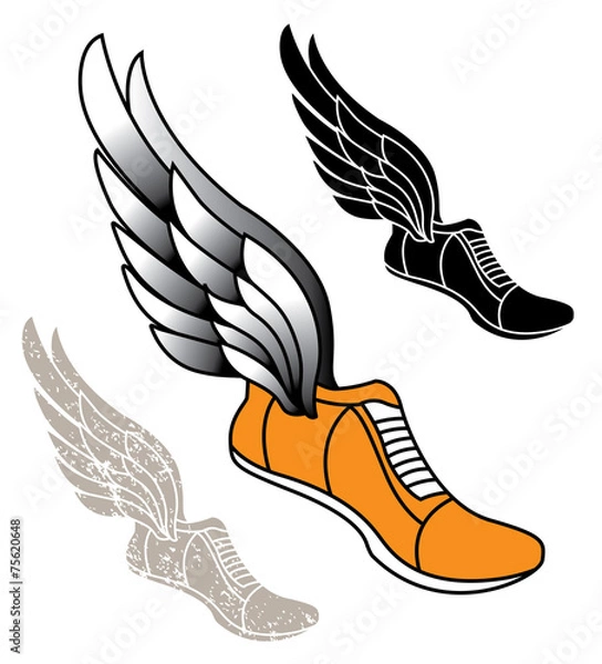 Fototapeta winged Track Shoe