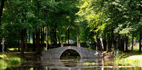 Obraz most nad jeziorem