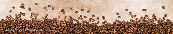 Obraz coffee beans isolated on white background