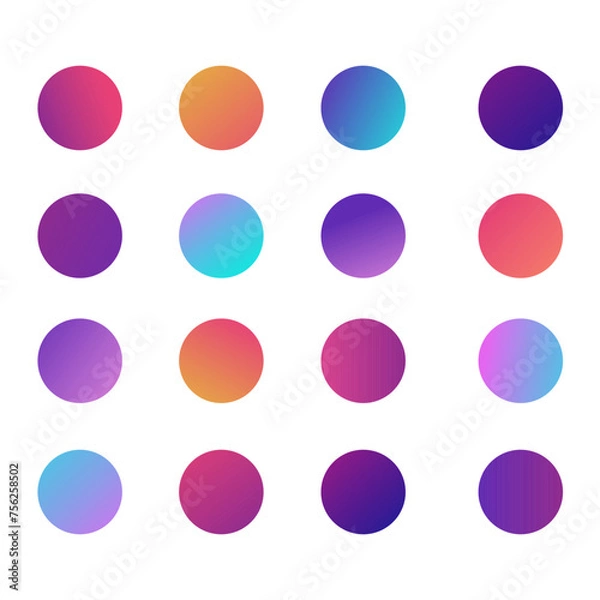 Obraz vector highlights icons of instagram gradient cover stories