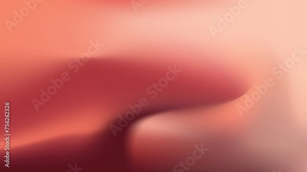 Obraz Smooth Pink and Orange Abstract Shape on Soft Blurred Background