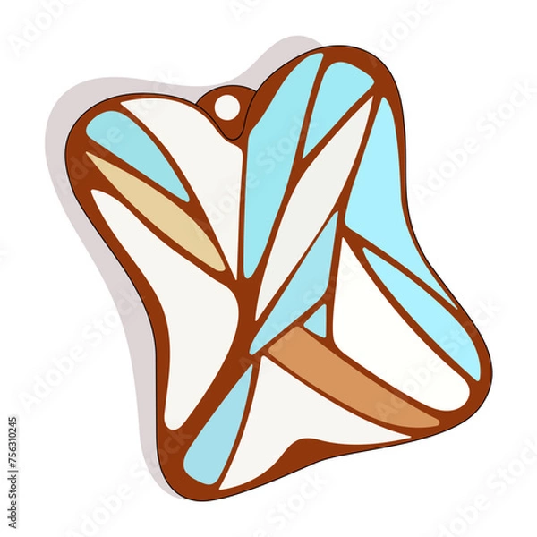 Obraz Elegant decoration, pendant, keychain with an exquisite pattern.