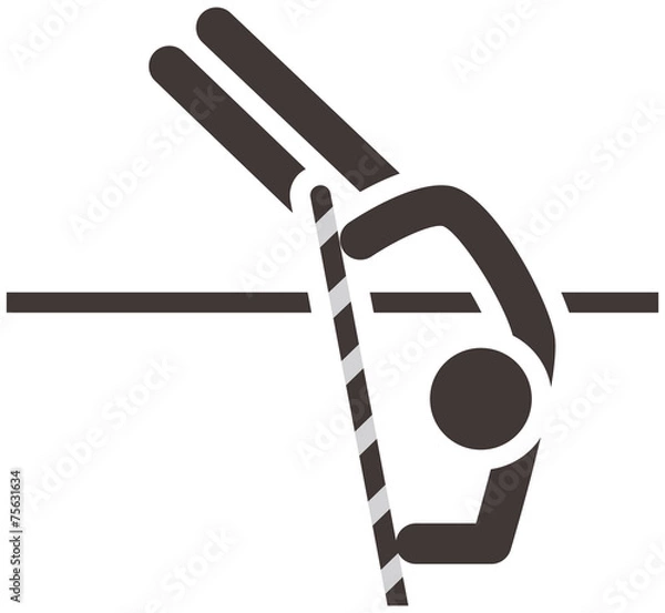 Obraz pole vault icon