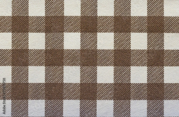 Obraz Fabric plaid texture. Cloth background