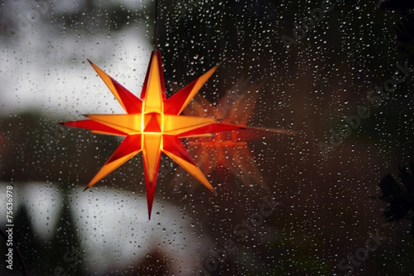 Obraz Beleuchteter Weihnachtsstern